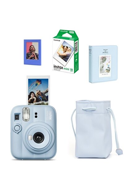 Fujifilm Instax Mini 13 Fotoğraf Makinesi-Büzgülü Kılıf-10'lu Film-64lü PVC A...