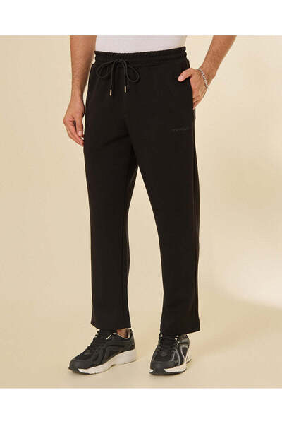 REDTAG Men Black Modal Pants