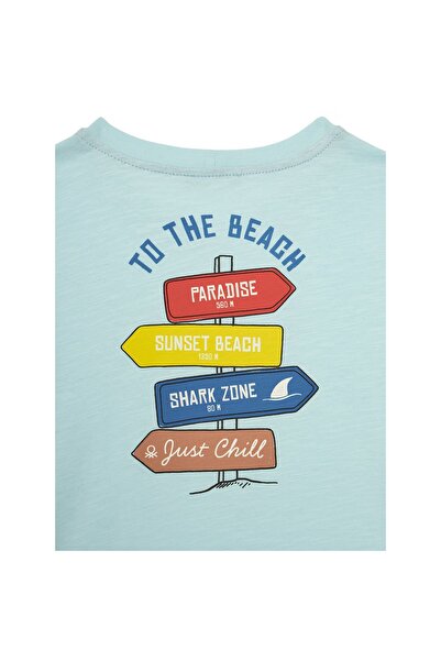 United Colors of Benetton Tricou băieți 3SLUG10JF Albastru