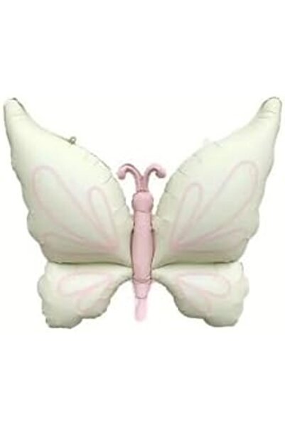 Yıldızan Large Winged Butterfly Foil Balloon Cream, 456346345 366376