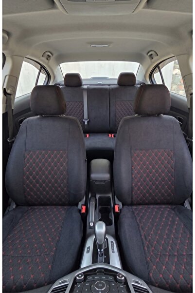 DELUXETUNING Set huse scaune auto universale fata-spate, material textil negr...