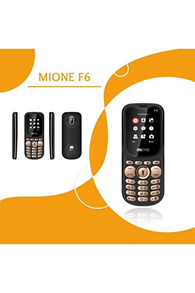 MIONE F6 Feature Phone with 1.77-Inch Display, Dual SIM, 2G Network, Bluetoot...