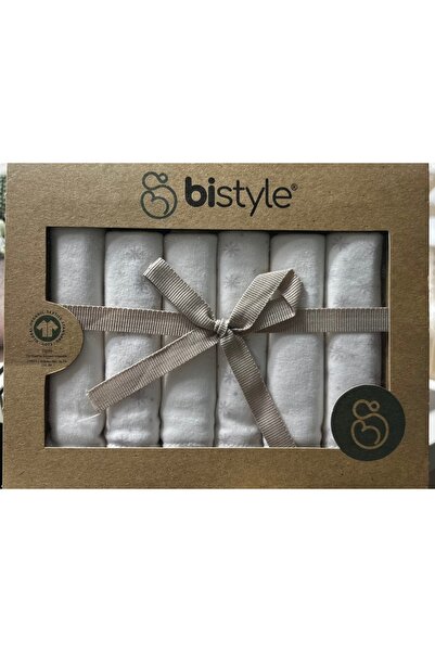 Bistyle Organik Müslin Bebek Mendili 6’lı Set - GOTS Sertifikalı %100 Organik...
