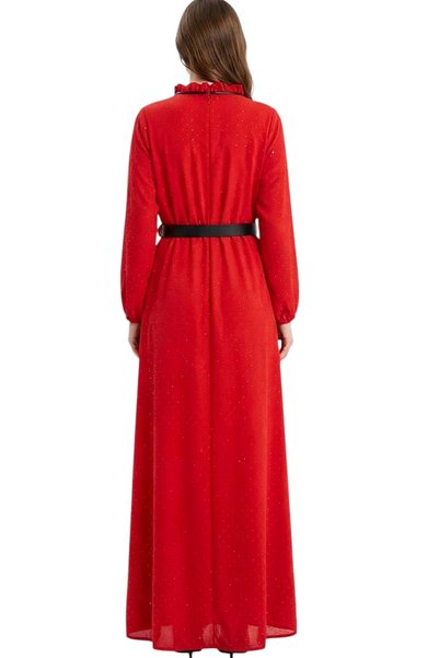 NO BRAND Jalabiya Elegant Maxi Dress
