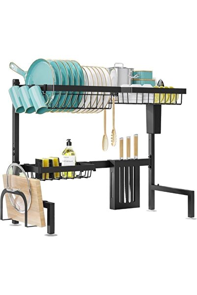 Arabest Over The Sink Dish Drying Rack,Adjustable Length 29.5-35.5in,Large Ca...