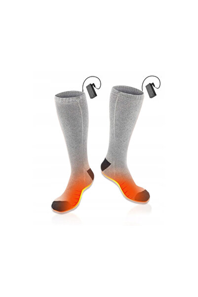 OnShop Set Sosete Incalzite Electric cu 2 Cutiute pentru Baterii, Onshop, Bum...