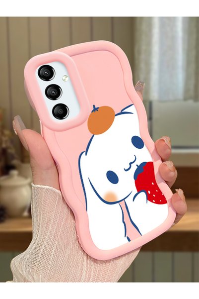 Hontinga Samsung Galaxy A24 Compatible Case Camera Protector Pink Silicone Co...