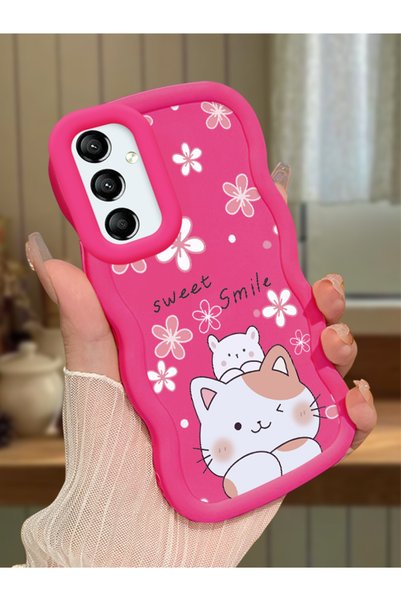 Hontinga Samsung Galaxy A24 Compatible Case Camera Protector Red Silicone Cou...
