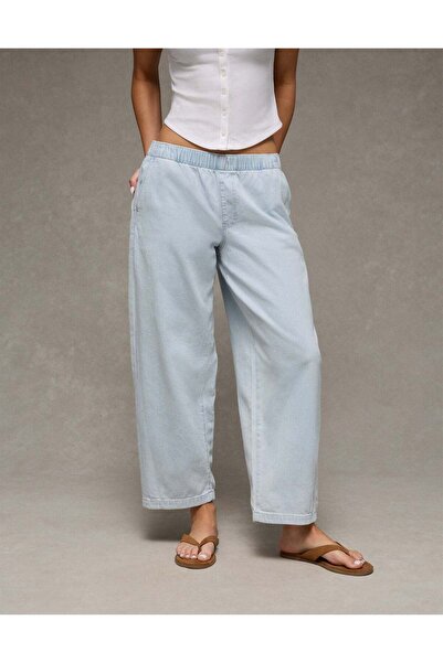 AMERICAN EAGLE جينز فضفاض منخفض الخصر من AE Dreamy Drape Stretch سهل الارتداء
