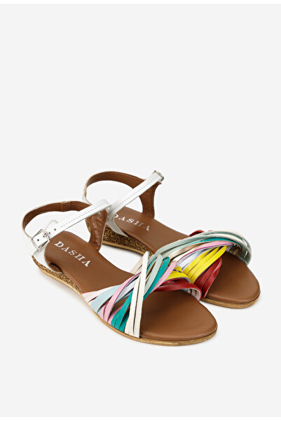 Dasha Sandale dama din piele multicolora