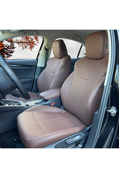 K-Design SKODA OCTAVIA Araca Özel Oto Koltuk Kılıfı - 1.Kalite Delikli Deri