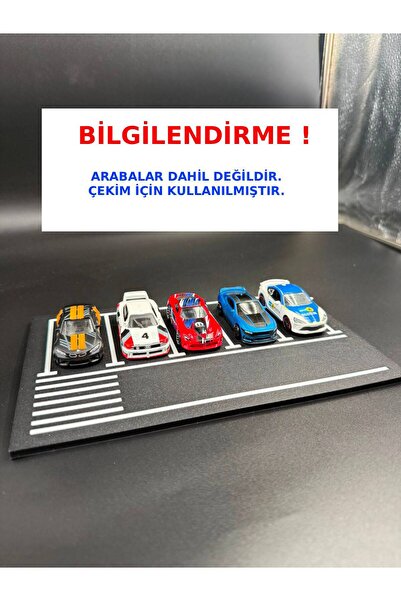 3D Atelier 1/64 Ölçekli 5'li Otopark Model Araba Sergileme Standı / Diorama