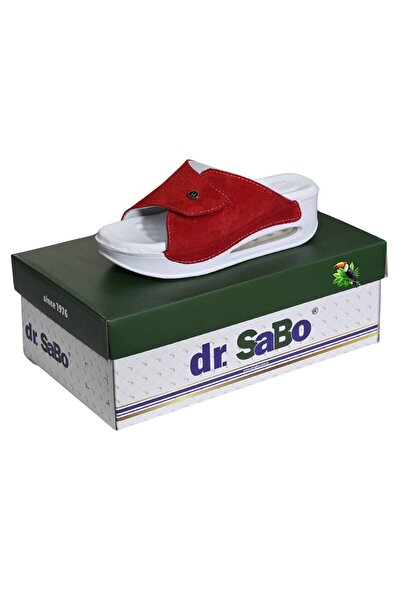 DR SABO شبشب نسائي صيفي من الجلد السويدي الأصلي لتقويم العظام |   شريط فيلكرو...