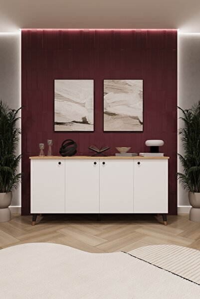 asratrend Lüks Konsol TV Ünitesi %100 MDF Salon ve Yemek Odası Ünitesi KNSL01