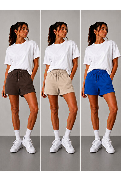 ZİYMO 3-Pack Advantageous Pack Women's Lace-Up Double Pocket Comfortable Cut ...