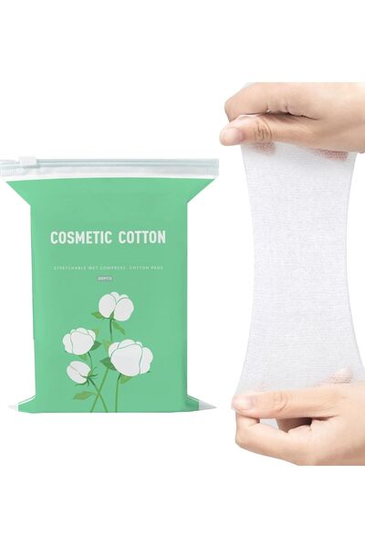 Aputue Stretchable Cotton Pads, Ultra-Soft Cotton Facial Pads 200 Pieces, Dua...
