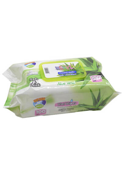 Renkly RENKLI ΜΩΡΟΜΑΝΤΗΛΑ ΜΕ ΚΑΠΑΚΙ 100τεμ. - (ALOE VERA) (PREMIUM SERIES)