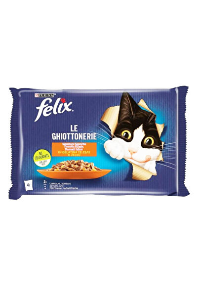 Felix ΓΑΤΟΤΡΟΦΗ ΣΕ ΖΕΛΕ (4x85gr) - (ΚΟΥΝΕΛΙ/ΑΡΝΙ)