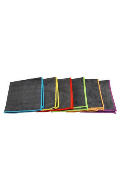OEM CISNE ΠΑΝΙ MICROFIBRA (6τεμ.) (36x38cm) ΜΑΥΡΟ - (HORECA) - (560506)