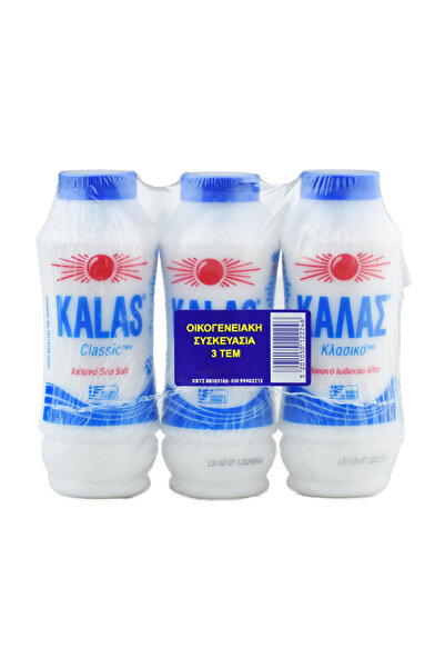 KALAS ΚΑΛΑΣ ΚΛΑΣΙΚΟ ΑΛΑΤΙ 3x400gr. - (ΟΙΚΟΓΕΝΕΙΑΚΗ ΣΥΣΚΕΥΑΣΙΑ)