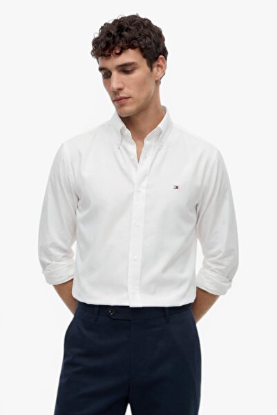 Tommy Hilfiger Erkek CL OXFORD SOLID SHIRT MW0MW42936-THYBR
