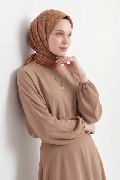 Silk Home Soft Scarf Orange 90X90