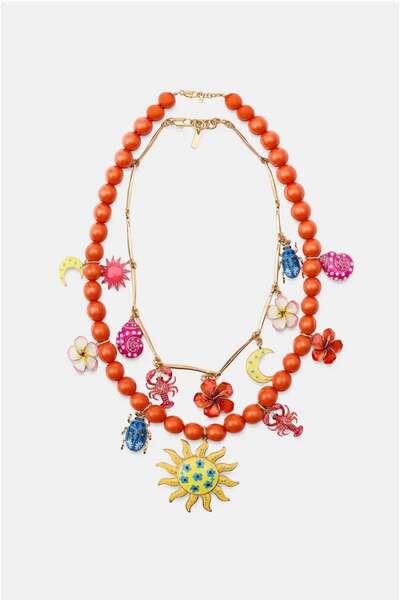 Alice İsstanbul Brand 2-Pack Sun Charm Bead Necklace
