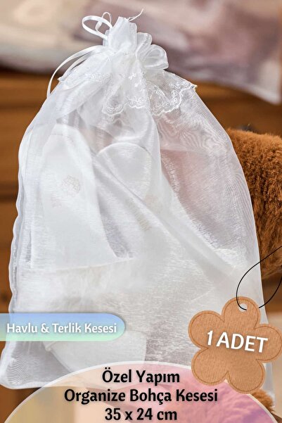 Dantelux Fransız Dantelli Organize Bohça Keseleri (Havlu & Terlik Kesesi)