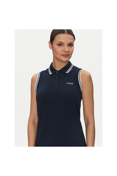 Guess Rochie de zi cu zi pentru femei V5GK04KCOK1 Bleumarin