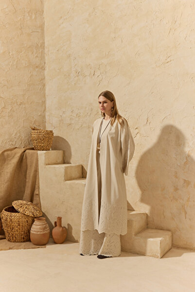 Aker Natural Brode Detailed Kimono