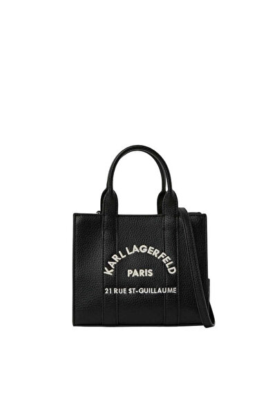 Karl Lagerfeld Γυναικεία K/Rsg Mini Tote Τσάντα Μαύρη B1W30042-101 White/Black
