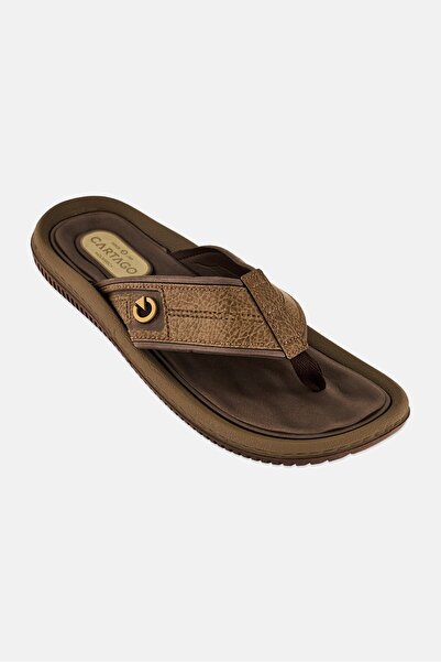 Cartago Men Fiji IV Slip On Slippers, Brown