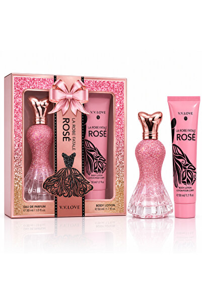 V.V LOVE Set cadou pentru femei V.V.LOVE® La Robe Fatale Rosé, apă de parfum ...