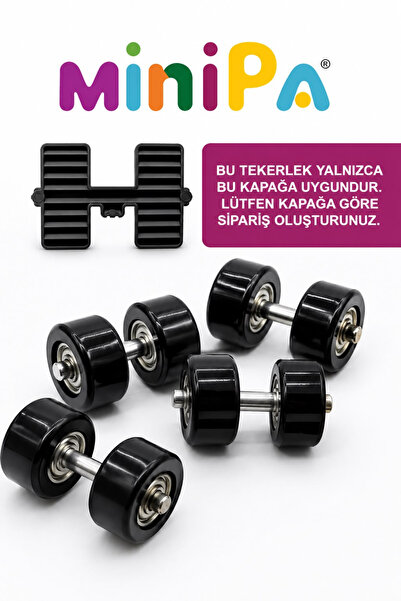 Minipa Işıklı Spor & Paten Dönüşümlü Çocuk Ayakkabı Yedek Tekerleği 4'lü Set