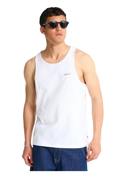Funky Buddha Αμάνικη Μπλούζα FBM013-003-04 – White - l
