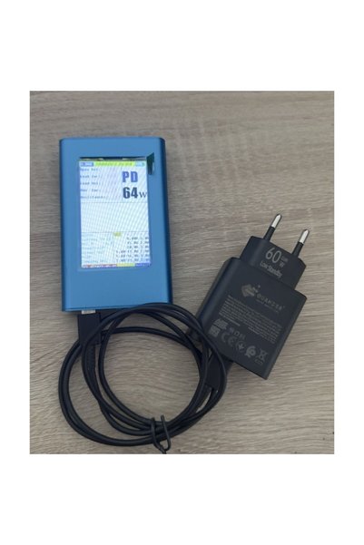 QUANDES Kit încărcător 60W PD T6010, cablu USB-C la USB-C, încărcare rapidă 240W, suport pliabil pentru telefon de 1.5m, compatibil cu Galaxy S26/S25 Ultra, cu husă de protecție
