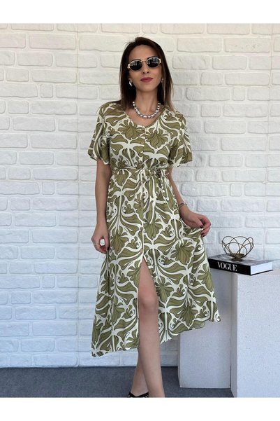 Goncalya Shirt Dress Khaki