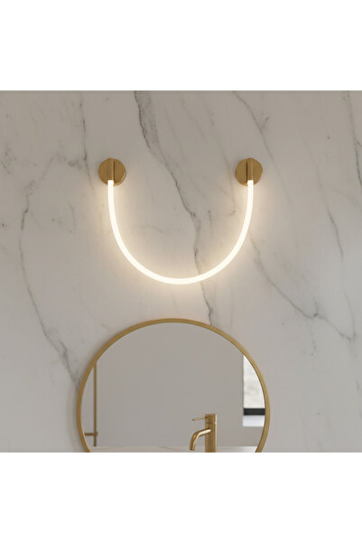 iTin Aplică LED de Perete, 110 cm, 3000K/4000K/6000K, Auriu