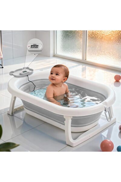 BAYBEE Tubby Foldable Baby Bath Tub for 0-5 Years | Portable Infant Bathtub w...