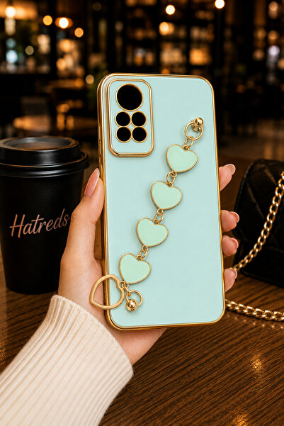 Hatreds Redmi Note 12 Pro 4G Uyumlu Kalp Zincir Askılı Parlak Lens Korumalı K...