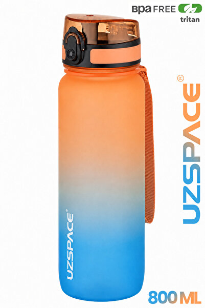 Uzspace 800 ML Çift Renk Softtouch Tritan Su Matarası