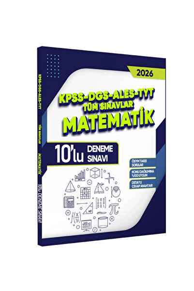 İnformal Yayınları 2026 KPSS-DGS-ALES-TYT Tüm Sınavlar Matematik 10lu Deneme ...