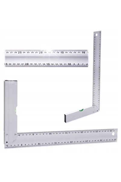 Falon Tech Echer din aluminiu cu nivelă, instrument de măsurare pentru tâmplă...