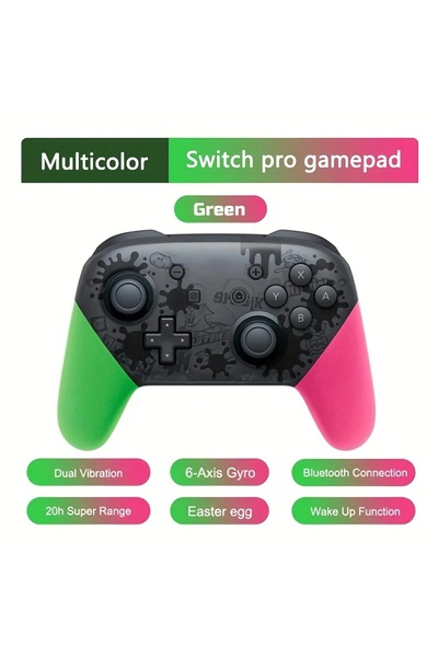 Choice8 Green Pink Joy Pad Switch Pro Controllers Compatible with Switch/OLED...