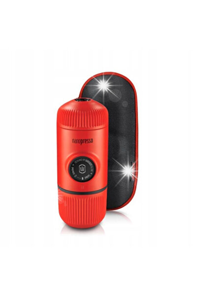 Wacaco Nanopresso Lava Red Espressor Portabil 18 Bar Manuală Cutie de transport