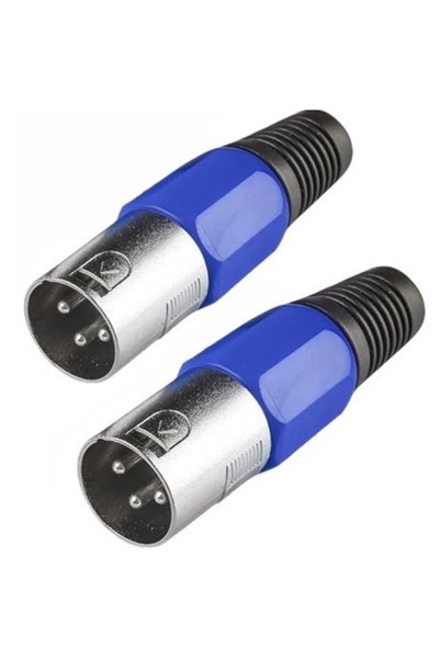 Choice7 2Pcs Male 2/4/8Pcs 3 Pin XLR DMX Cable Connector Female/Male Adapter ...