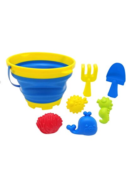 Home Smart Beach toy for Boys 7pcs Beach Kids Accessory Set includes Collapsi...