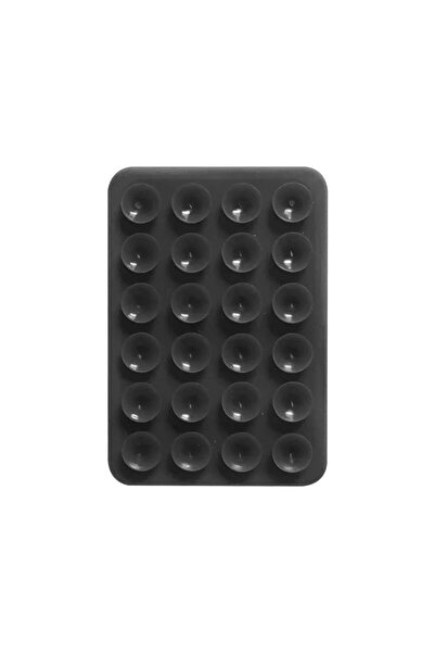 Choice8 Black 24 Square Thickened Silicone Pad Back Sticker Suction Cup Sucti...