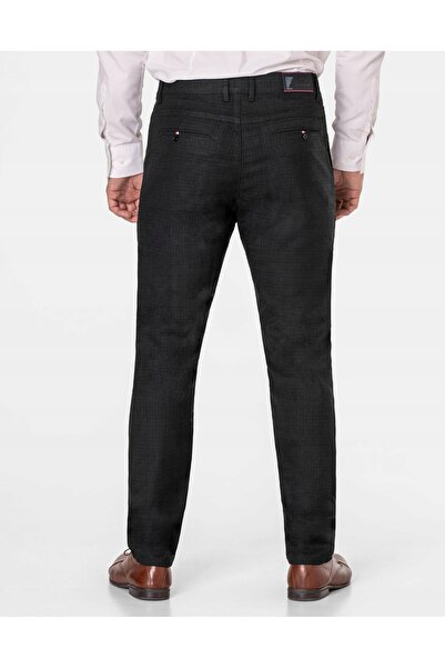 NO BRAND Pantaloni eleganți business casual pentru bărbați, chinos negri din ...