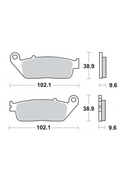 NO BRAND Plăcuțe de frână TRW Lucas Honda MCB677